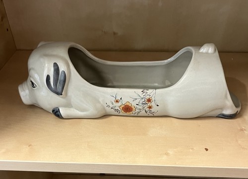 Vintage ceramic pig saucisson - pig,