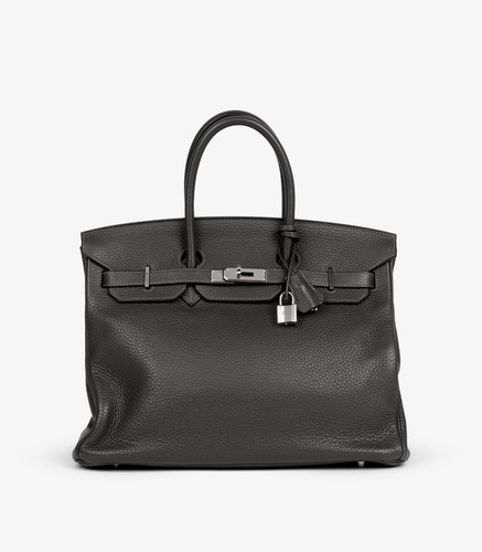 Hermès graphite grey clemence - graphite,