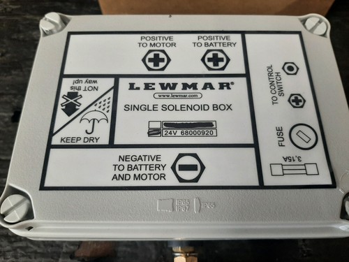 Lewmar single solenoid box