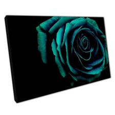 Elegant Dark Blue Teal Rose