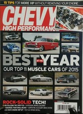 Chevy High Performance Feb 2016 Best of the Year Muscle Cars FREE SHIPPING sb