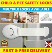 Child & Pet SAFETY LOCK for Cupboard Cabinet Wardrobe Door Fridge Drawer 2 Sizes