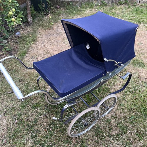 Vintage silver cross pram - silver,