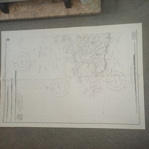 Vintage 1972 admiralty chart - admiralty,