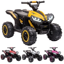 HOMCOM Electric Quad Kids Quad with USB Port, Kids Motorcycle with Music