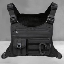 Sport Tactical Combat Chest Rig Bag Front Pouch Recon Kit Pack Protective Vest