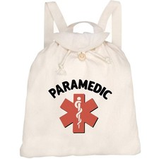 'Star of Life Paramedic Symbol' Canvas Rucksack / Backpack (RK00041691)