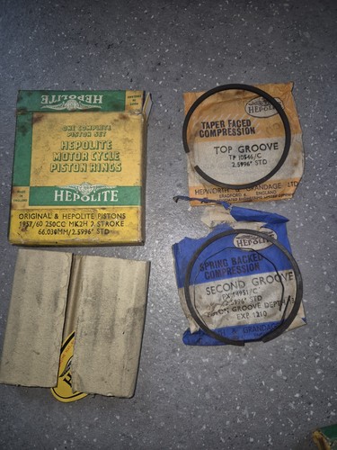Vintage hepolite piston rings - vintage,