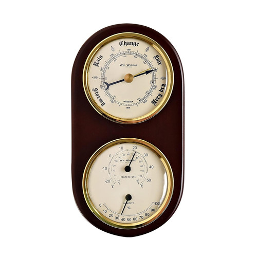 Widdop wooden barometer - wooden,