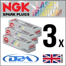 3x NGK ILKAR7Q7 (90391) Laser Iridium Spark Plugs For RENAULT CLIO CAPTUR MICRA