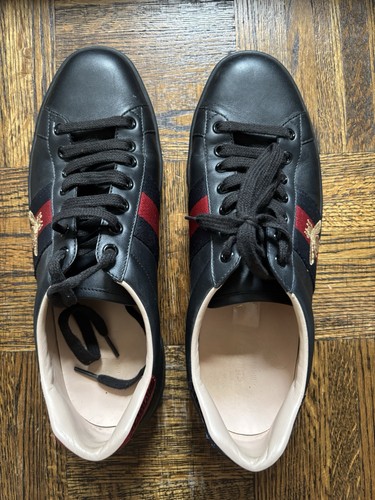 Gucci ace embroidered black - embroidered, ‘black