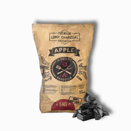 Apple lumpwood charcoal 5kg - apple,