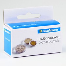Leuchtturm Coin 10 Transparent Capsules pour Monnaie Taille au Choix 14-50mm