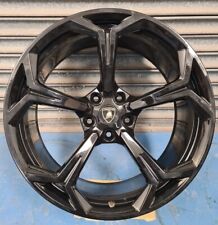 Genuine 22” Lamborghini Urus Rear Alloy Wheel 11.5J Gloss Black 4ML601025