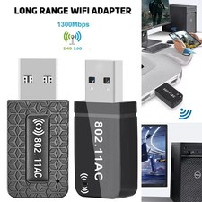 1300 Mbps USB-3.0 WiFi Adapter Long Range Dual Band 5Ghz Wireless Network Dongle