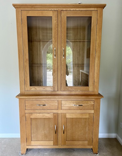 Solid oak welsh dresser - solid,