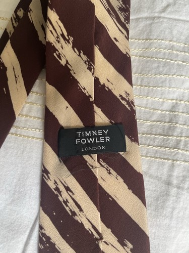 Timney fowler silk tie - timney, 1980s