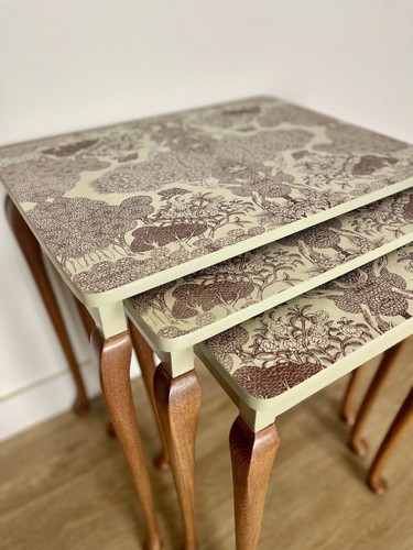 Hand painted vintage nest - hand,