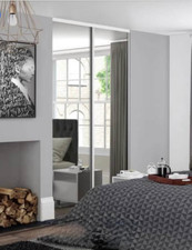 2 Large Sliding Mirror Doors -