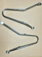 Triumph T100 Bonneville 2001 - 2015 Pannier Rails Saddlebag Bracket, Chrome L+ R