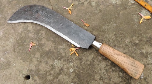 Blacksmith forged billhook - blacksmith,