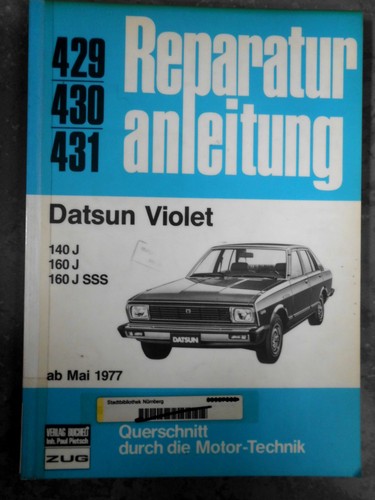 Original repair manual - , datsun