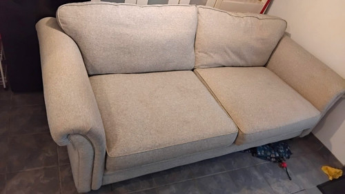 Dfs grey fabric seater - 4,