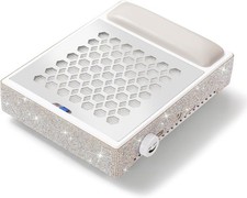 CHRISTINE SHELLY Nail Dust Collector 56W, Rechargeable Cordless Reusable Filter