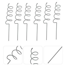 6 Pcs Spiral Plant Support Flower Stakes Steak Supports for Indoor Plants