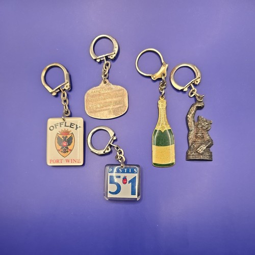 Vintage keyrings offley - x,