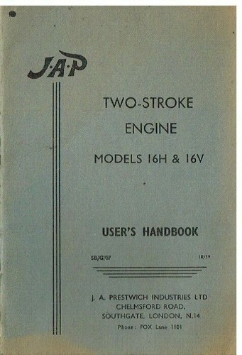 Jap model 16h - 16v, 158cc