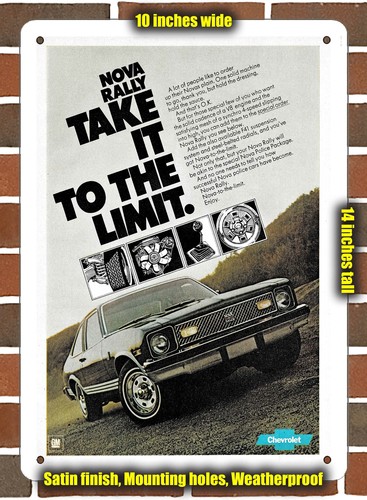 Metal sign 1977 chevrolet - metal,