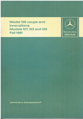 Mercedes benz c126 380sec - c126,