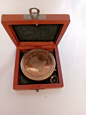 Negretti & Zambra Replica d 1908 for Edward VII Made Compass Wooden Box