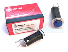 GENUINE LUCAS BLUE DASH BOARD WARNING LIGHT LAMP 6V 12V TRIUMPH MINI MG AUSTIN