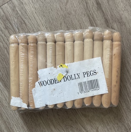 Vintage wooden dolly pegs - vintage,