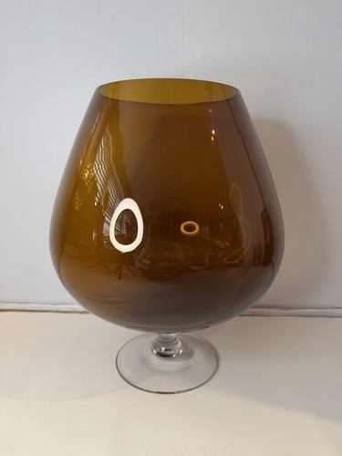 Large vintage amber glass - vintage,
