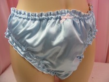 sissy pvc lined satin  panties