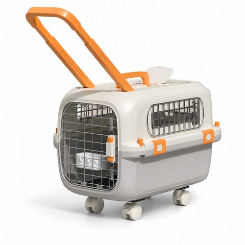 Rolling pet carrier hard - rolling,