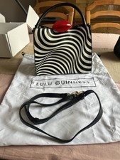 Lulu Guinness Lips Zebra Print