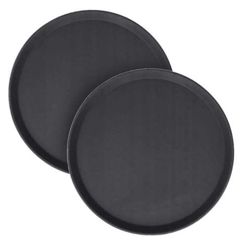 Round serving trays non - round, slip