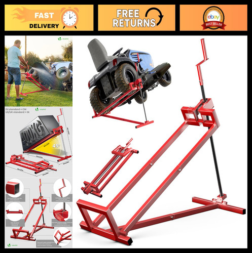Telescopic ride mower jack - telescopic,
