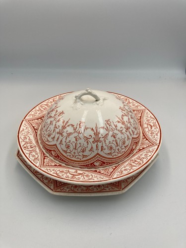 Antique mintons holland lidded - mintons,