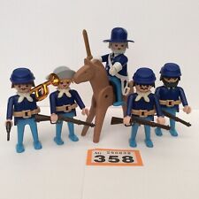 Playmobil American Civil War Union Soldiers bundle x 5 Figures Western Vintage 2