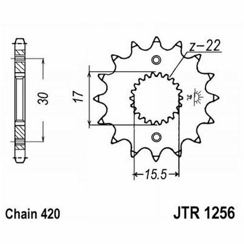 Sprocket 1256 z16 for - sprocket,
