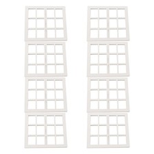 8 Pcs Miniature Wooden Window