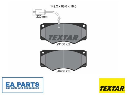 Brake pad set - pad, for