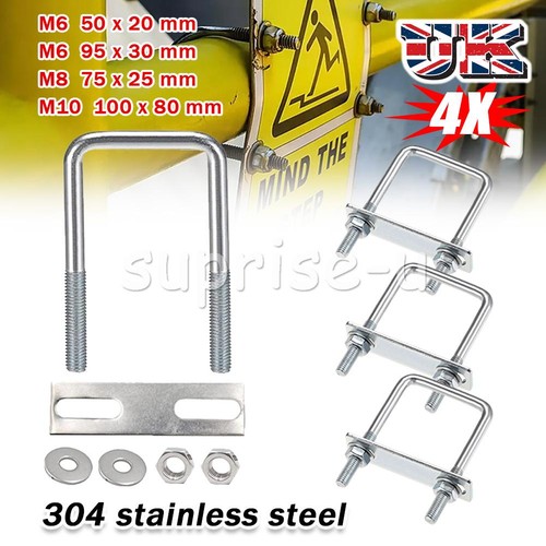 M10 bolt plates - u, and