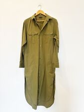 Designer Wardrobe NYC Size M Khaki Green Shirt Style Women's Dress