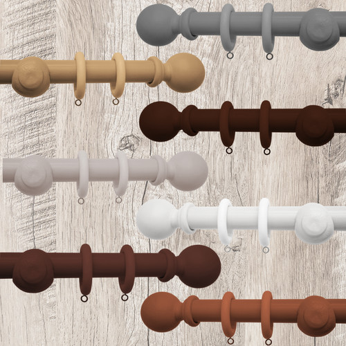 28mm ringed wooden curtain - 28mm,